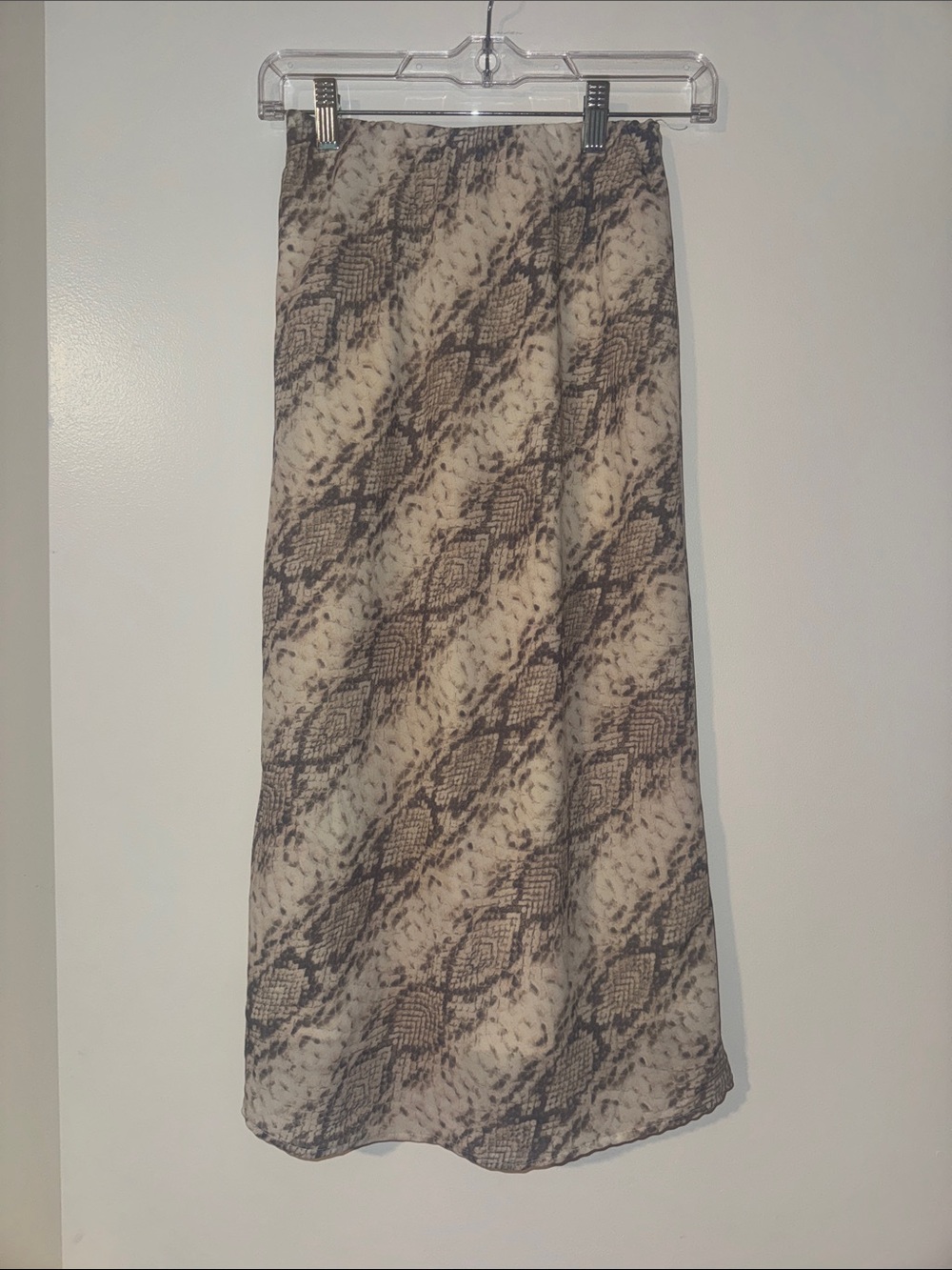 Japna Neutral Snake Print Midi Skirt - Women